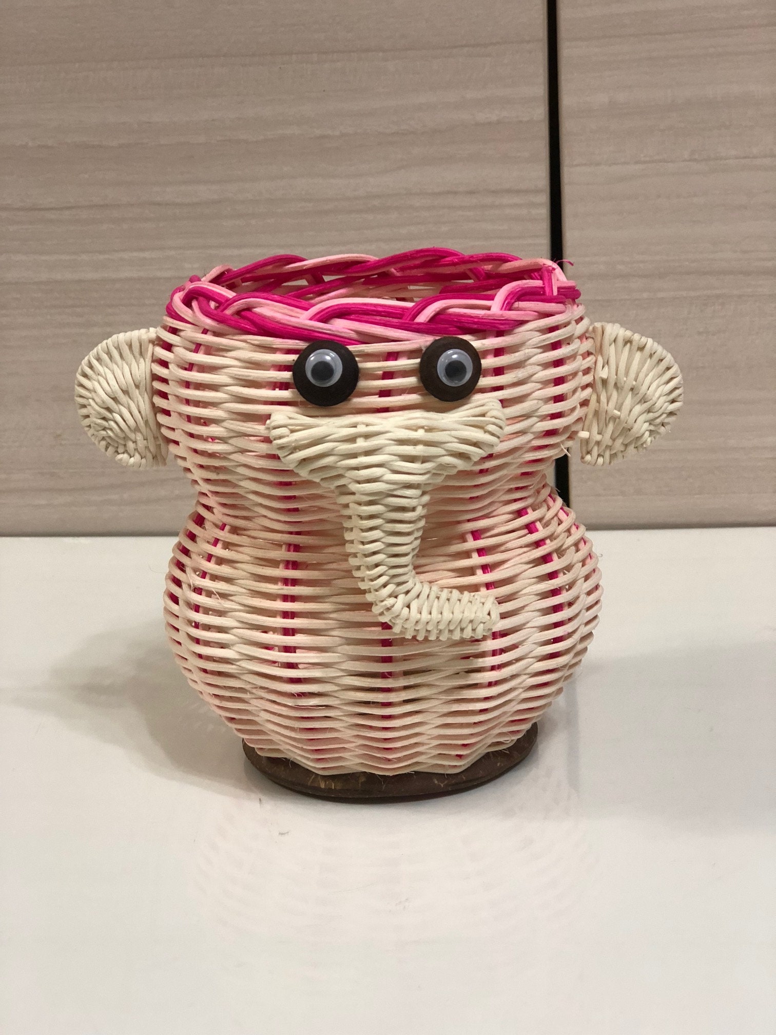 Rattan wicker elephant Etsy