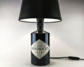 Hendricks Gin Lamp 0,7l, idea regalo, upcycling, fatta a mano