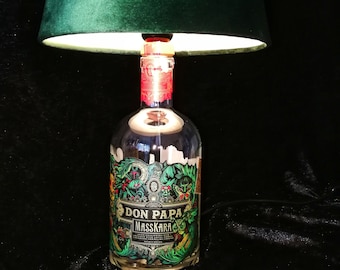 Don Papa, table lamp, MassKara Rum, upcycling, gift, further lampshades on request