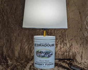 Fudge box as an exclusive lamp, LED (E27), upcycled, gift idea, handmade