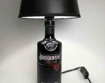 Brockmans Premium Gin table lamp, upcycled, great gift