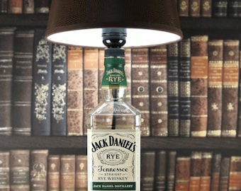 Jack Daniels Rye 0,7l Upcycling Lampe, Geschenk