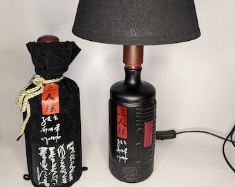 Luzhou Laojiao San Ren Xuan 1 L Lampe, Geschenk, Upcycling,  sehr selten