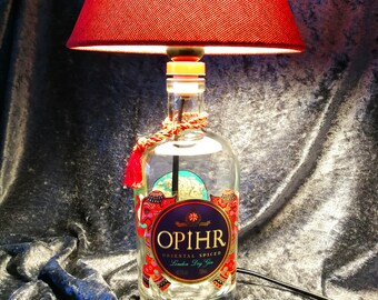OPIHR GIN bottle lamp, upcycling, other lampshades on request