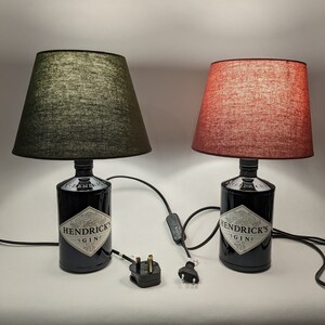 Hendricks Gin Lamp 0.7l, gift idea, upcycling, handmade image 3