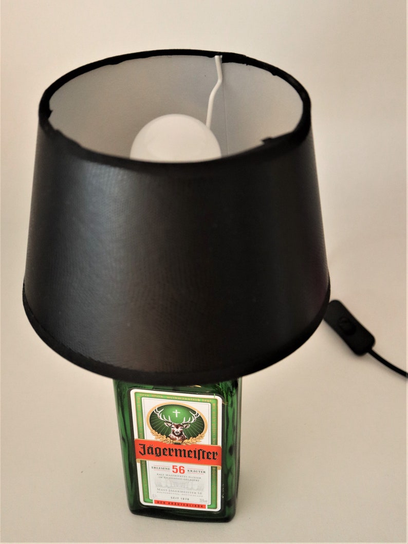 Jägermeister 0.7l lamp, upcycling, gift, cozy image 4