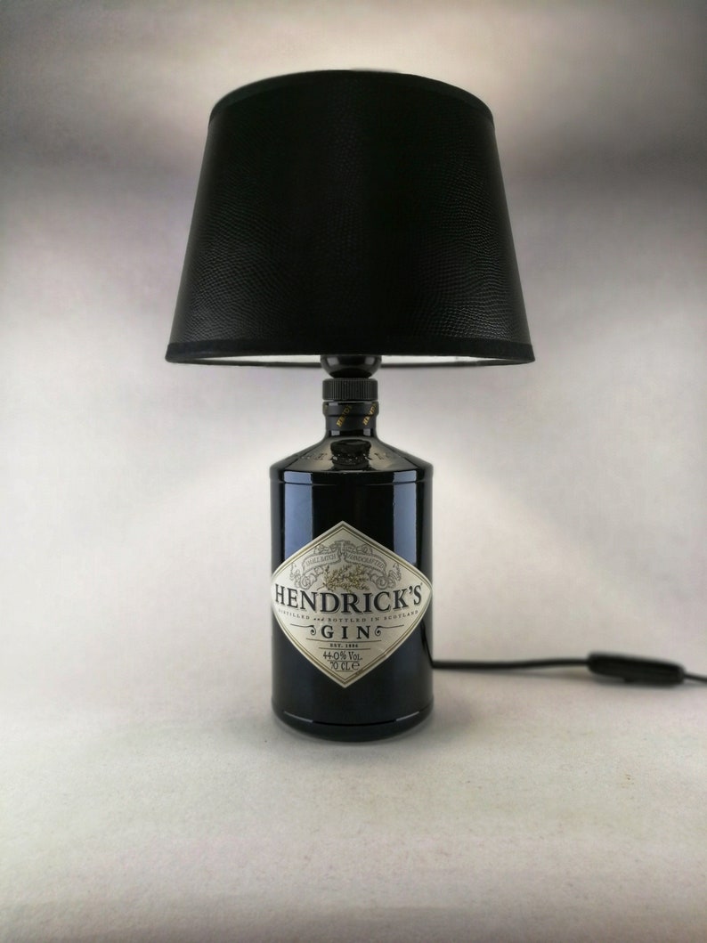 Hendricks Gin Lamp 0.7l, gift idea, upcycling, handmade image 4
