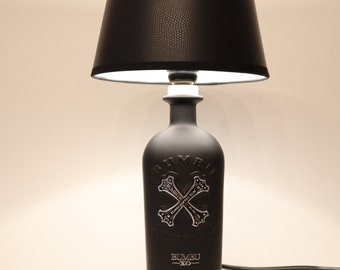 Bumbu XO Rum  schwarz, Lampe, Upcycling, Geschenk