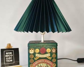 Various vintage tins recycled into a lamp, an original gift & stylish home accessory, various vintage boxes available on request