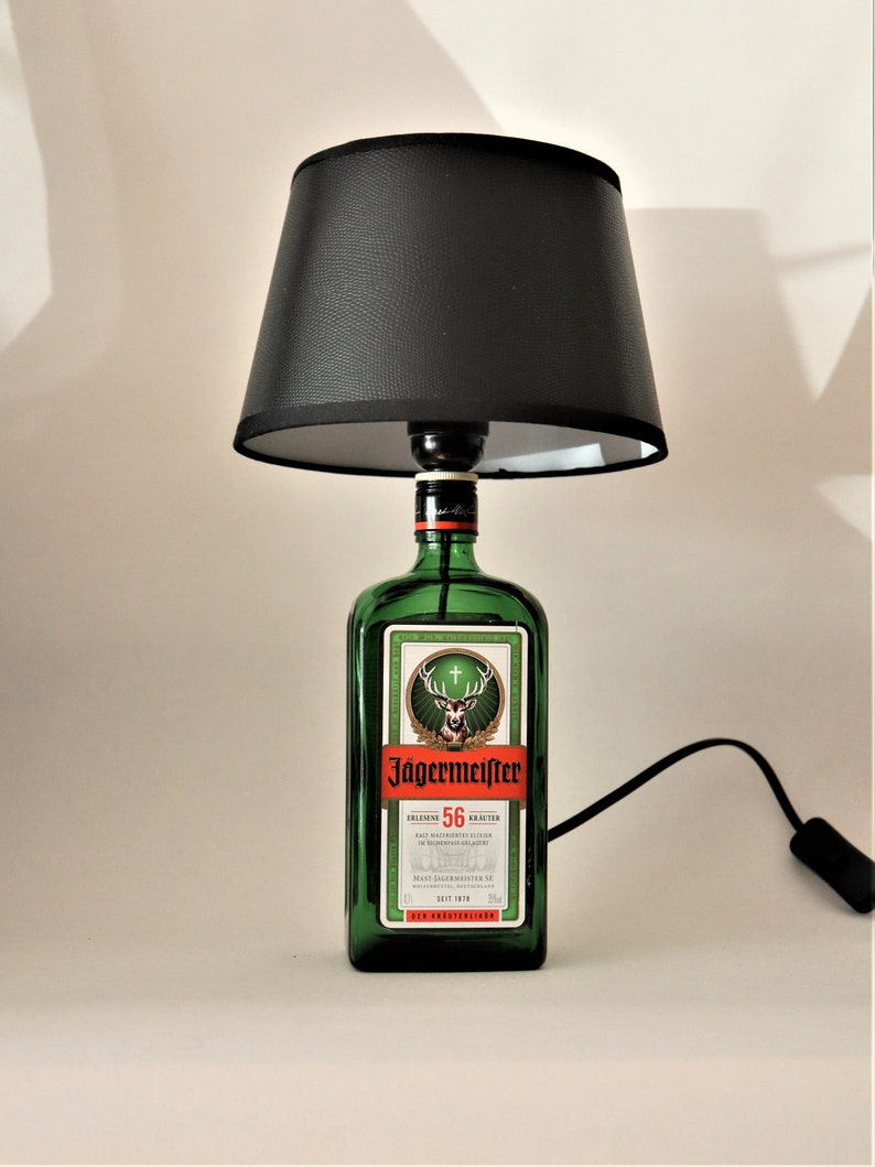 Jägermeister 0,7l Lampe, Upcycling, Geschenk, gemütlich Bild 1