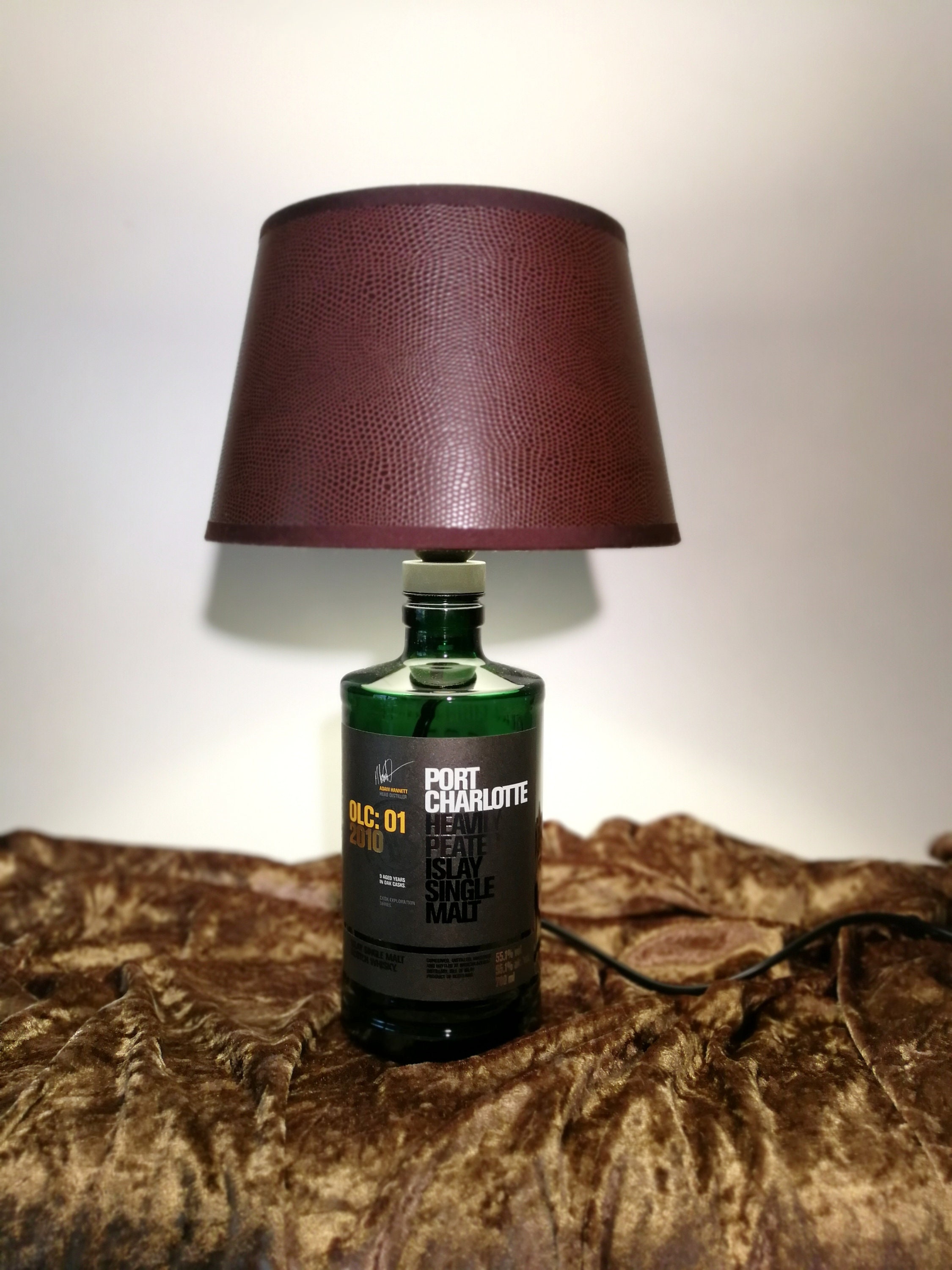 Lamp, Malt More on Etsy Request Lampshades Upcycled, Islay - Single Charlotte, Whiskey, Port Gift,