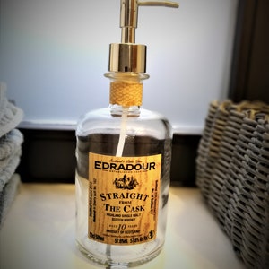 Edradour, soap dispenser, dishwashing liquid dispenser, upcycling