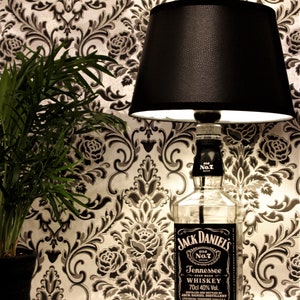 Jack Daniels 0,7l Tischlampe, Geschenk, Upcycling, Handmade Bild 2