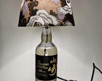 The Yamazaki Whisky Bottle, Japan Lamp, Upcycling, Gift Idea, Unique Upcycling Lamp Products, Single Piece, Warm Atmosphere