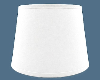 White lampshade, clearance sale, for E27 table lamp, height 13 cm, top width 15 cm, bottom width 20 cm