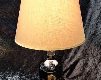 Bunnahabhain 12 LED Bottle Lamp (E27), Interesting Lamp Base, Upcycled, Gift Idea, Handmade