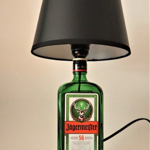 Jägermeister 0.7l lamp, upcycling, gift, cozy image 2