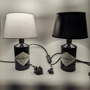 Hendricks Gin Lamp 0.7l, gift idea, upcycling, handmade image 2