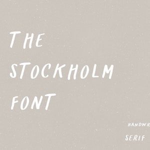 HANDWRITTEN FONT / hand lettering font for logo, wedding, kids casual chic style modern calligraphy hand lettering fonts
