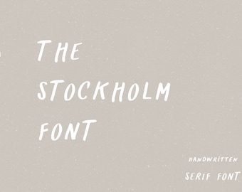 HANDWRITTEN FONT / hand lettering font for logo, wedding, kids casual chic style modern calligraphy hand lettering fonts