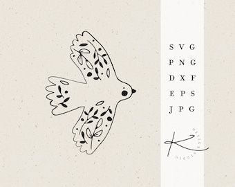 BIRD CUT FILE / svg png dxf jpg eps file bundle for plotter