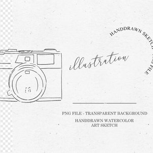ILLUSTRATION CAMERA / Clipart Graphic Design PNG camera | Etsy