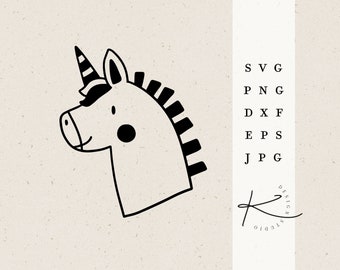 PLOTTER FILE UNICORN / svg png dxf jpg eps file bundle for plotter file