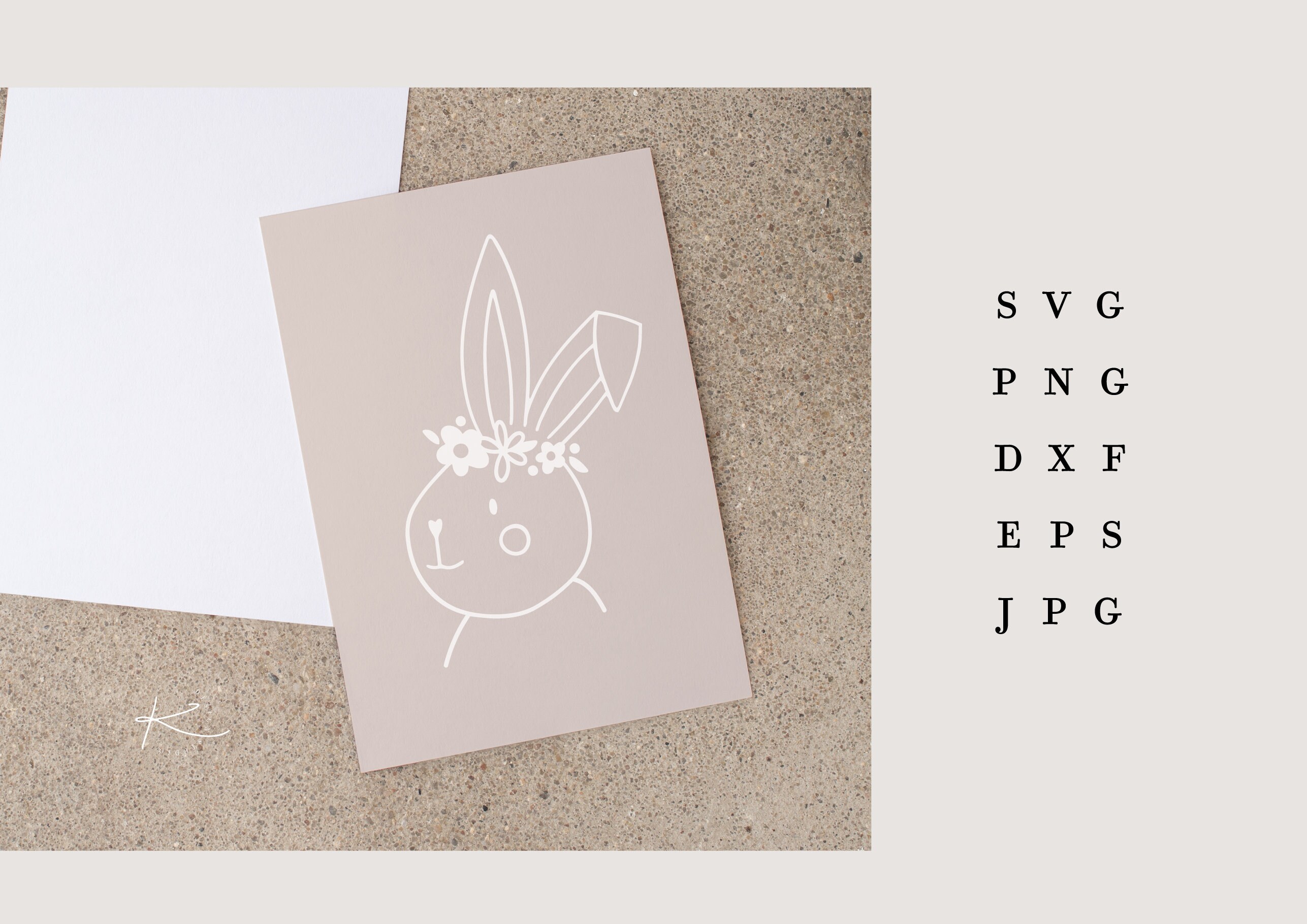 PLOTTER FILE EASTER BUNNY / Svg Png Dxf Jpg Eps File Bundle for Plotter ...