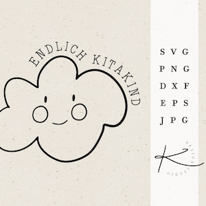 KITAKIND PLOTTER FILE / Inscripción escolar svg png dxf jpg eps paquete de archivos para inscripción de archivos de trazador