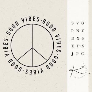 PEACE PLOTTER FILE / svg png dxf jpg eps paquete de archivos para trazador