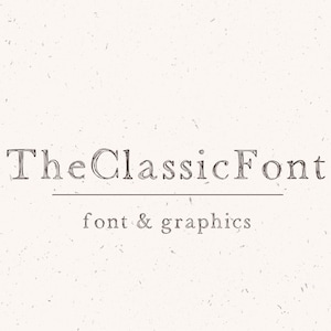 FONT CLASSIC SERIF / handwritten font for logo, wedding, kids casual chic style modern calligraphy hand lettering fonts