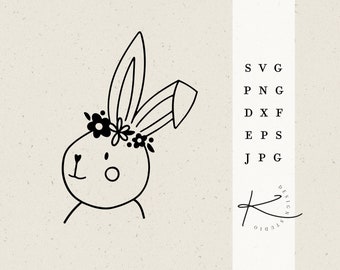 ARQUIVO PLOTTER EASTER BUNNY / svg png dxf jpg pacote de arquivos eps para arquivo plotter Bunny