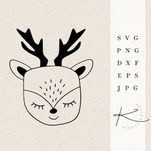 WINTER PLOTTER FILE / Fawn Trees Winter Advent Merry Christmas xmas svg png dxf jpg eps file bundle for plotter file