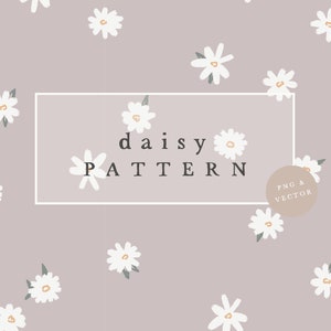 PATTERN MINI FLOWER / hand drawn seamless Kids Pattern for Graphic Design, Fabrics and many more