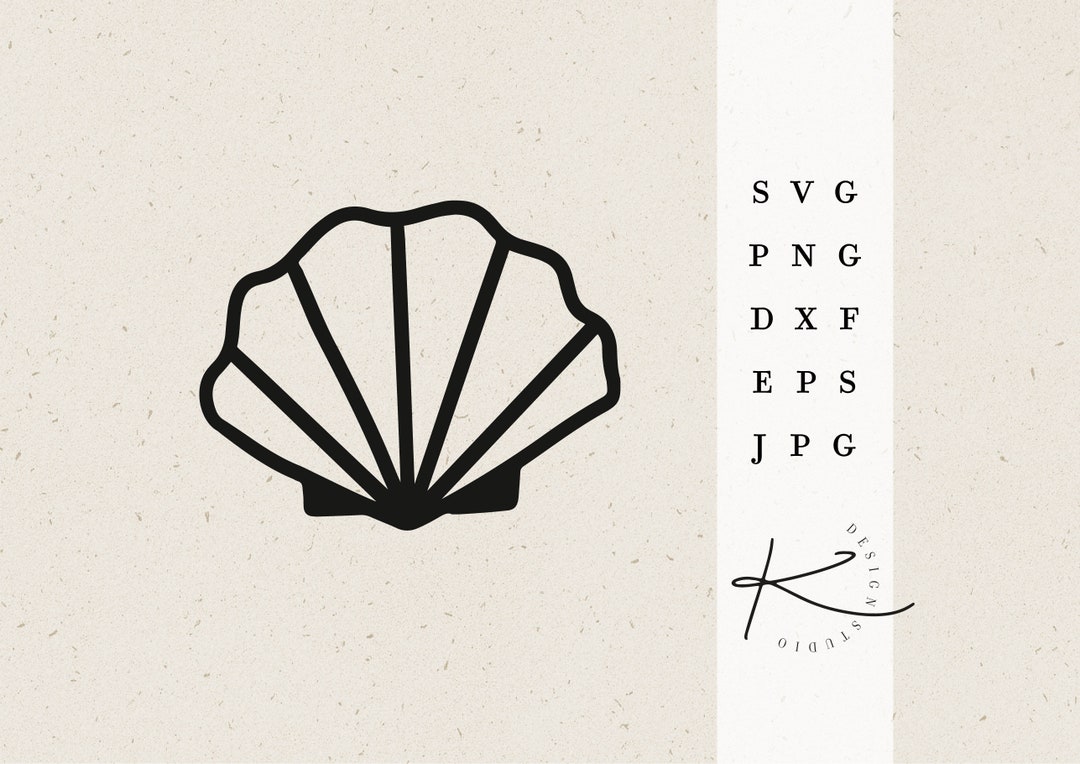 Shell Dxf PLOTTER FILE SHELL / Svg Png Dxf Jpg Eps File Bundle for Plotter File ...