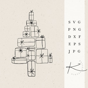 FICHIER DE TRACEUR D’ARBRE / Arbre de Noël hiver Noël Noël svg png dxf jpg eps bundle de fichiers pour fichier traceur