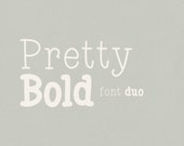 FONT DUO BUNDLE / handwritten font for logo, wedding, kids casual chic style modern calligraphy hand lettering fonts