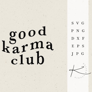 KARMA CLUB PLOTTER FILE / svg png dxf jpg eps paquete de archivos para trazador