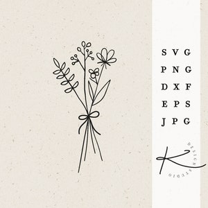 ARQUIVO DE PLOTTER DE BOUQUET DE FLOR / N0 2 svg png dxf jpg pacote de arquivos eps para arquivo de plotter