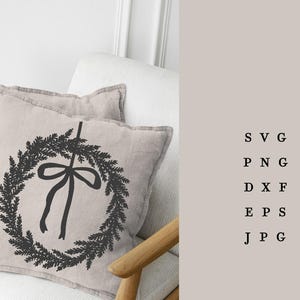 PLOTTER FILE WREATH / Svg Png Dxf Jpg Eps File Advent Wreath Christmas ...