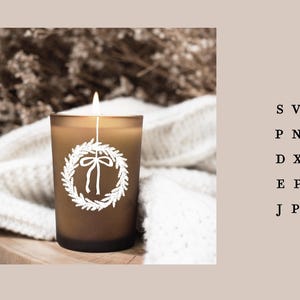 PLOTTER FILE WREATH / Svg Png Dxf Jpg Eps File Advent Wreath Christmas ...