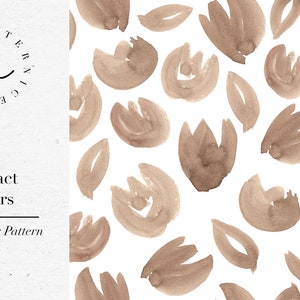 PATTERN WATERCOLOR FLOWER / hand drawn seamless Kids Pattern for Graphic Design, Fabrics and many more