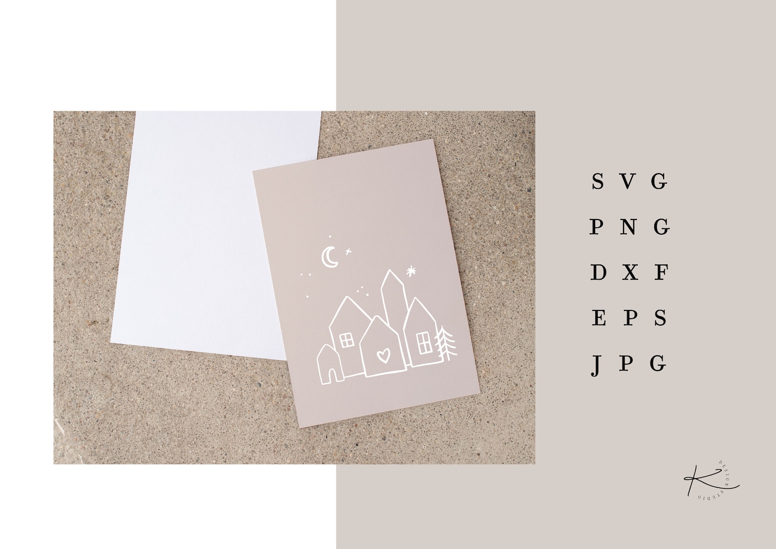 WINTER HOUSES PLOTTER FILE / House Christmas Xmas Svg Png Dxf Jpg Eps ...