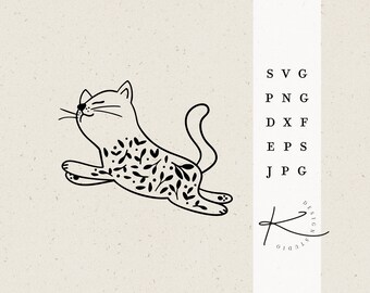 CAT PLOTTER FILE / svg png dxf jpg eps Set Plotter File Clipart