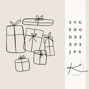 GIFTS PLOTTER FILE / Winter Advent Merry Christmas xmas svg png dxf jpg eps file bundle for plotter file