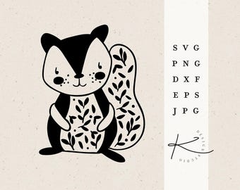 SQUIRREL PLOTTER FILE / svg png dxf jpg eps file bundle for plotter file