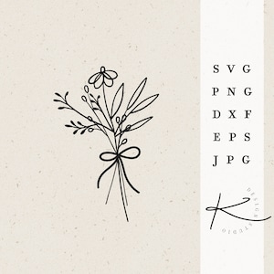 ARQUIVO DE PLOTTER DE BOUQUET DE FLOR / N0 4 svg png dxf jpg pacote de arquivos eps para arquivo de plotter