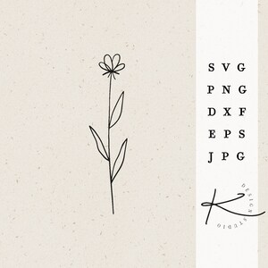 ARCHIVO DE PLOTTER DE FLORES / N05 paquete de archivos de flores silvestres svg png dxf jpg eps para archivo de trazador