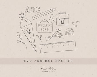 SCHOOLCHILD CLIPART / svg eps png plotter file plotter file