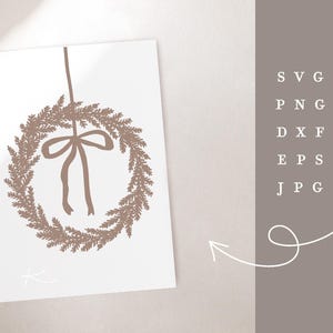 PLOTTER FILE WREATH / Svg Png Dxf Jpg Eps File Advent Wreath Christmas ...